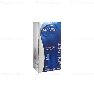 Manix Contact boîte 12 préservatifs lot de 12 Boîte de 12 préservatifs